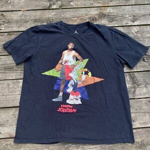 Vintage Air Jordan Space Jam Hare Jordan T Shirt Large